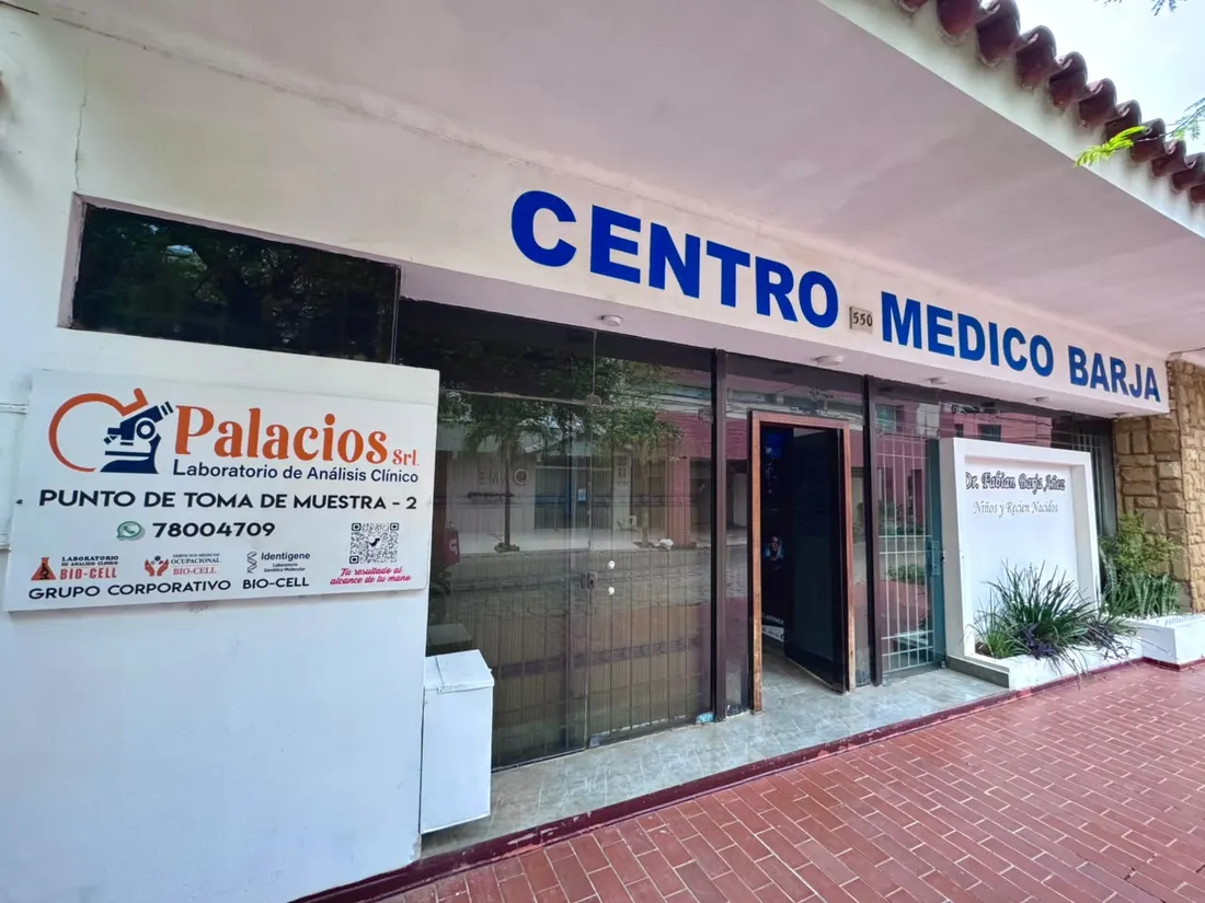Punto de toma de muestra en Centro Médico Barja